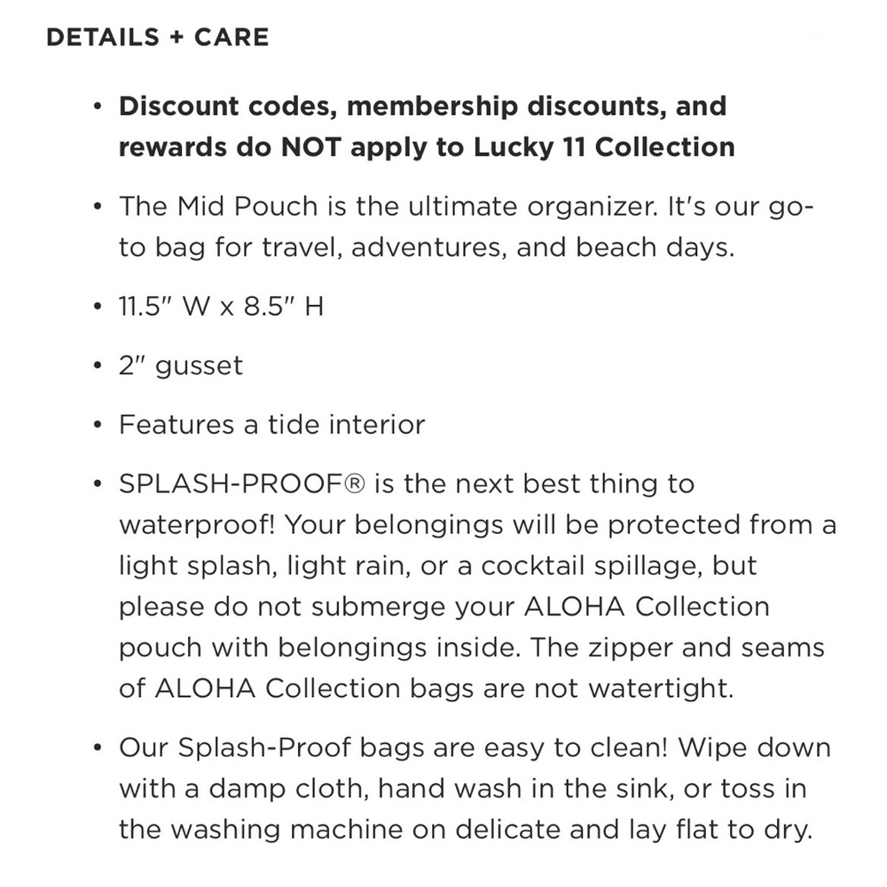 ALOHA Collection Mid Pouch - Picture 7 of 9